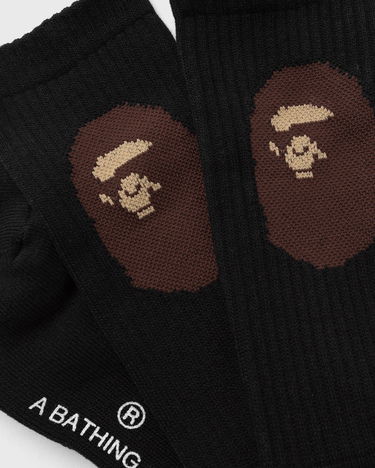 Ponožky BAPE Ape Head Socks Black Čierna | 001SOK801001MBLK, 1