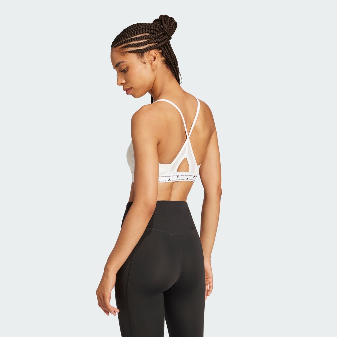 Podprsenka adidas Performance White Training Sports Bra Biela | JG1403, 1