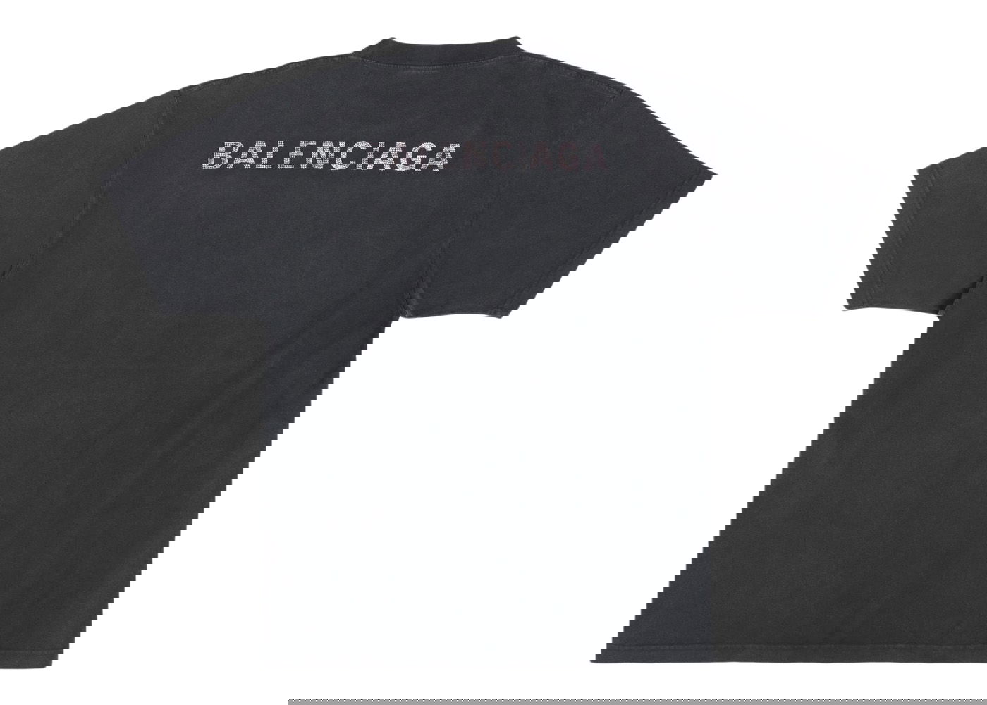 Tričko Balenciaga Large Fit T-shirt Čierna | 641655TNVU31073, 0