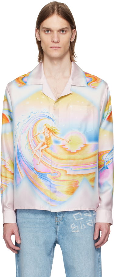 Košeľa Casablanca Casablanca Psychedelic Nirvana Silk Shirt Rôznofarebný | U-MS25-SH-006-05, 0