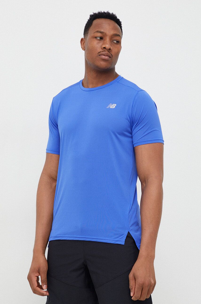 Tričko New Balance Tee Accelerate Modrá | MT23222MIB, 0