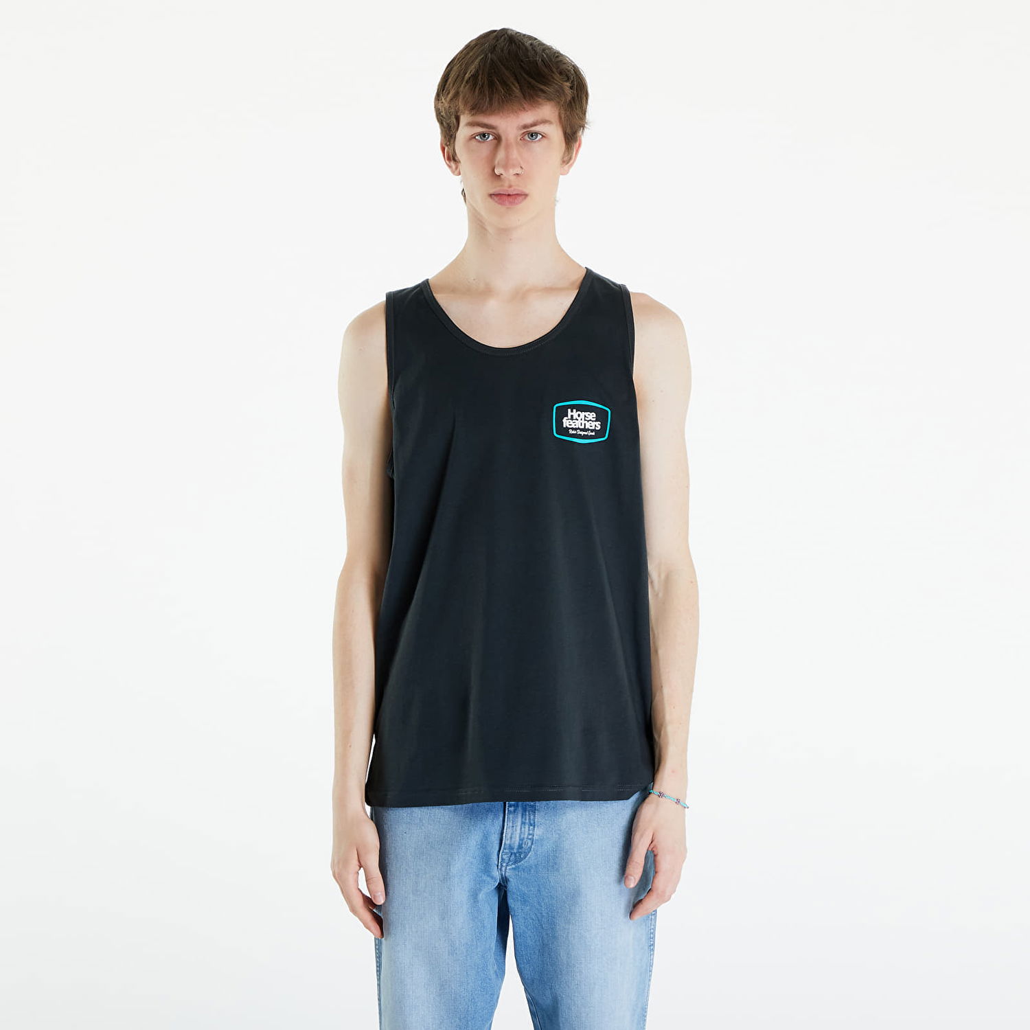 Tielko Horsefeathers Bronco Tank Top Gray Čierna | SM1346B, 0