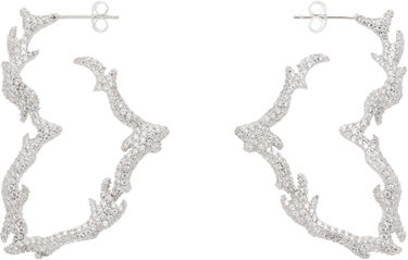 Náušnice Collina Strada Flame Heart Paved Earrings Metalická | XX1301, 0