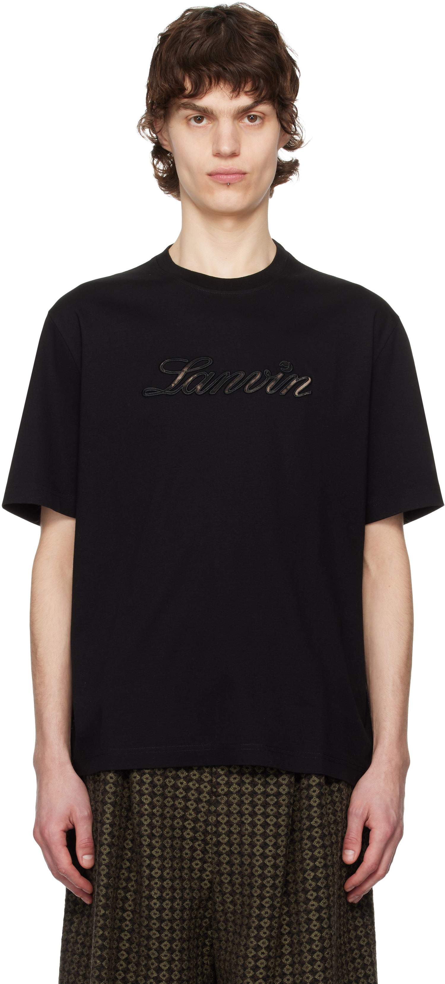 Tričko LANVIN Lanvin Logo T-Shirt Čierna | RM-TS0115-J171-P25, 0