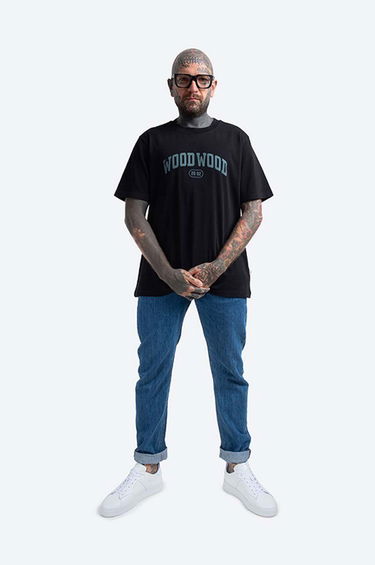 Tričko WOOD WOOD Bobby IVY T-Shirt Print Čierna | 12135703.2489, 1