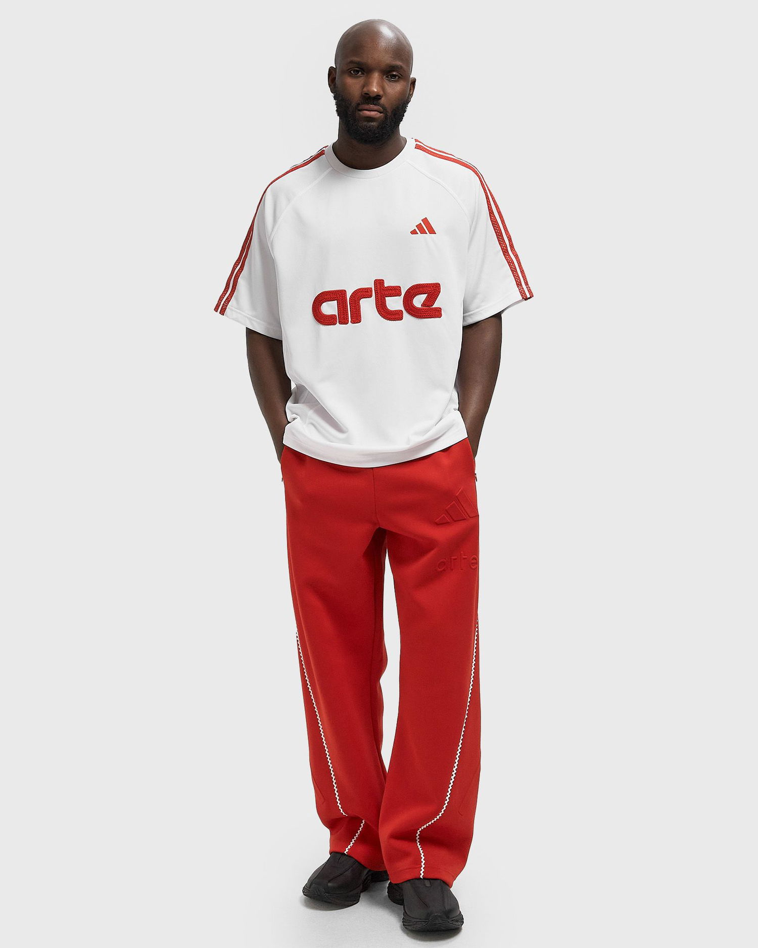 Dres adidas Originals X ARTE Striped Football Jersey Biela | KD9315, 1