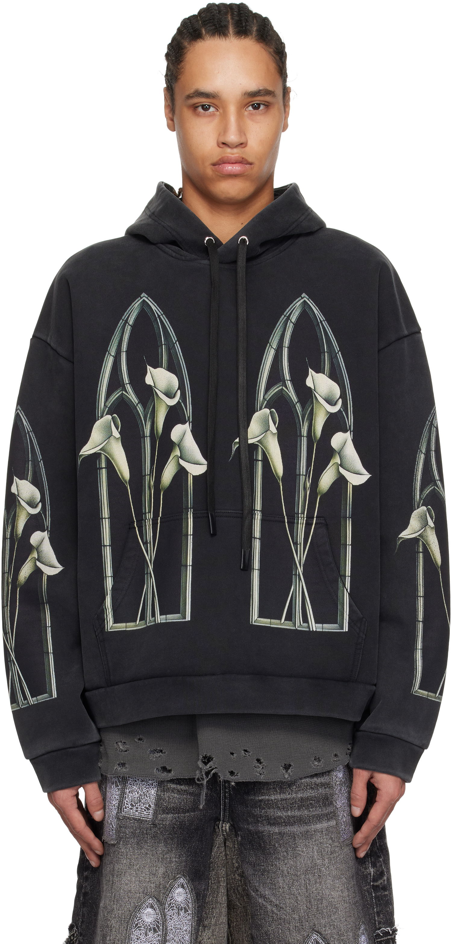 Mikina Who Decides War Who Decides War Calla Window Hoodie Čierna | 1110060030SS25, 0