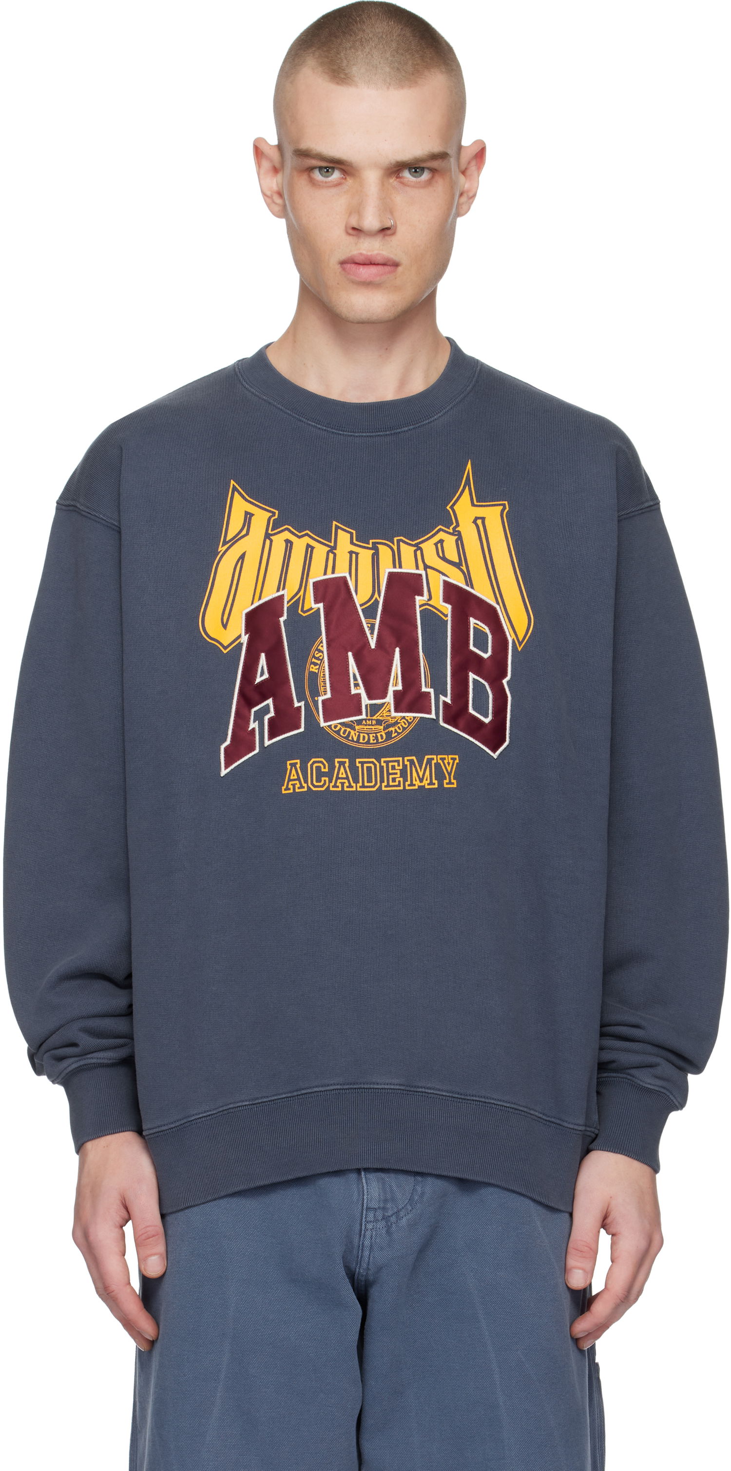 Mikina Ambush Graphic Sweatshirt Modrá | BMBA006F24FLE0014528, 0