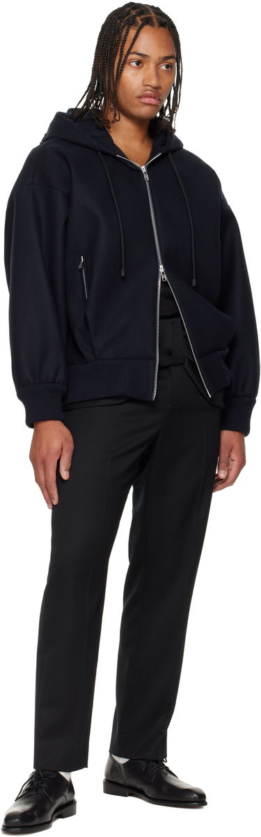 Bomber bunda Simone Rocha Simone Rocha Hooded Zip Bomber Jacket Navy | 6145B 1265, 3