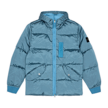 Prešívaná bunda Stone Island Hooded Down Jacket Modrá | 771543619 V0046, 0