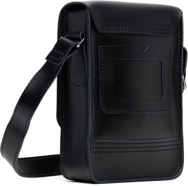 Taška cez rameno Dr. Martens Leather Vertical Crossbody Bag Dr. Martens Čierna | AD055001, 2