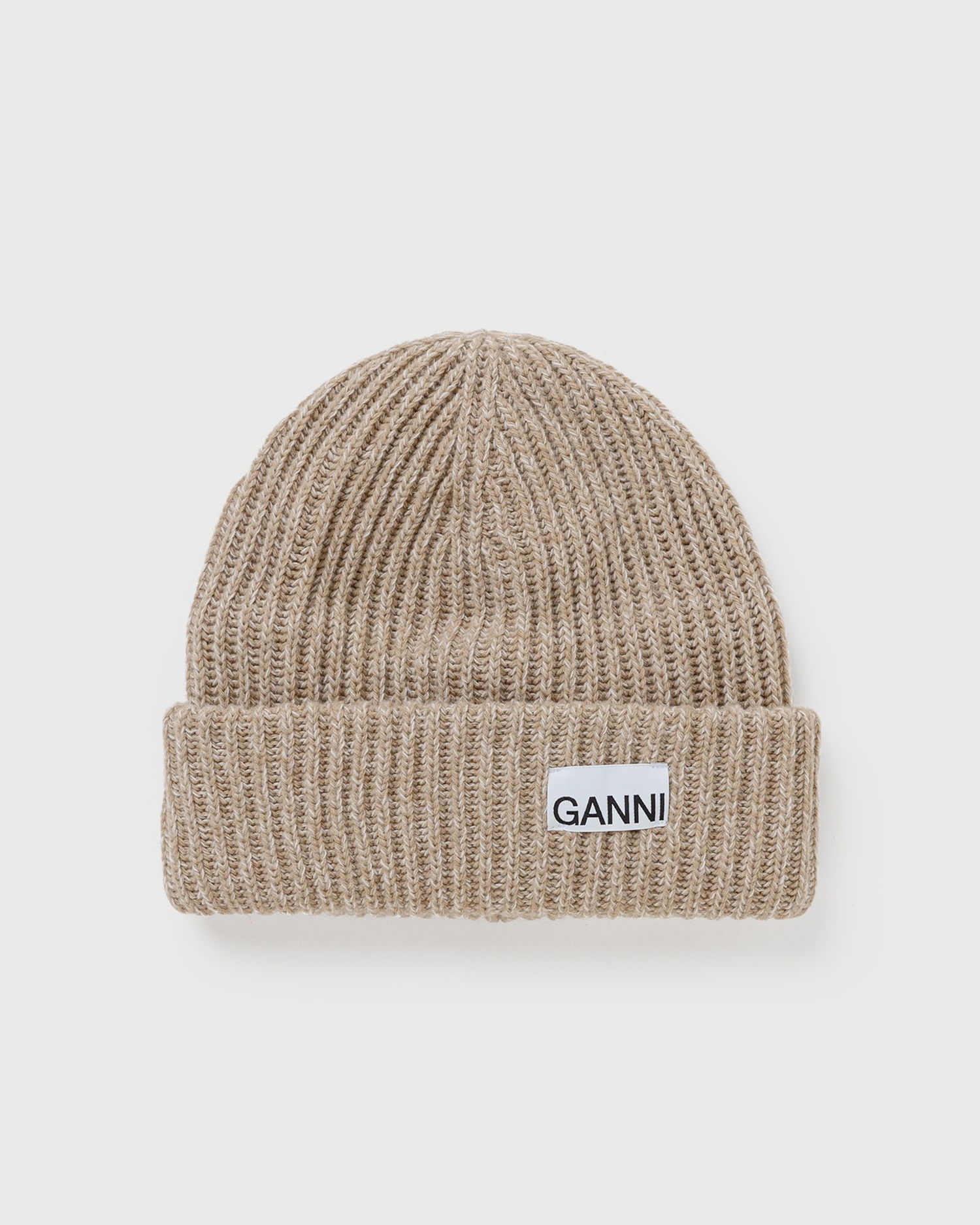 Kulicha GANNI Structured Rib Beanie Béžová | 5714667424400, 0