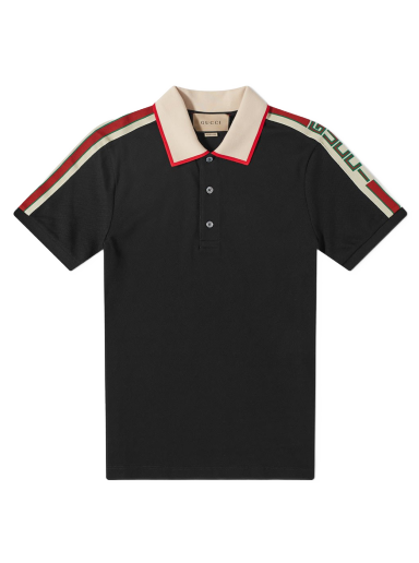 Polo tričko Gucci Taped Logo Polo Čierna | 500972-X9M38-1106
