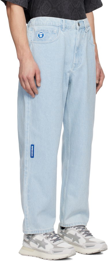 Džínsy AAPE by A Bathing Ape AAPE by A Bathing Ape 'AAPE NOW' Jeans Modrá | AAPJNMB623XANBLL, 1