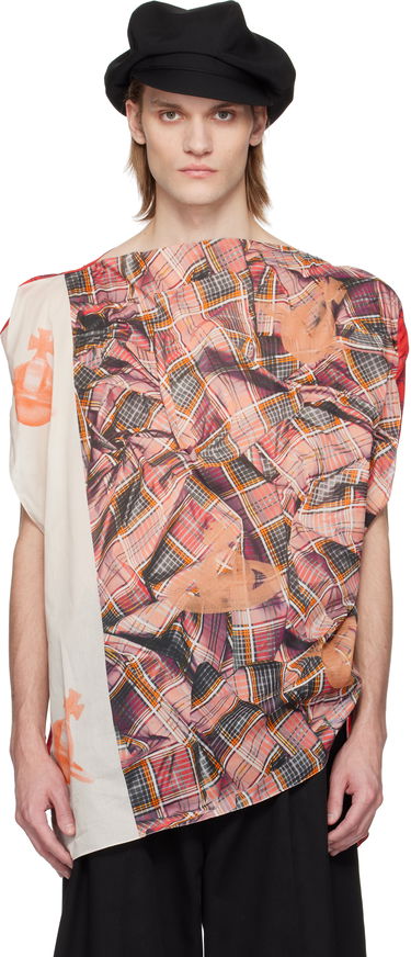Tričko Vivienne Westwood Vivienne Westwood Tartan Orb Beach Top Červená | 8101000J-W015F-, 0