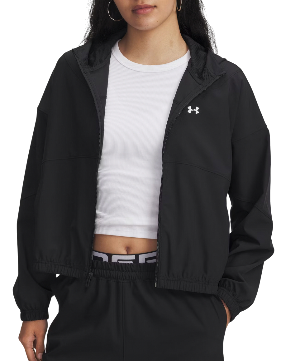 Vetrovka Under Armour UA Rival Woven Cropped Hooded Jacket Čierna | 6004849-005, 0
