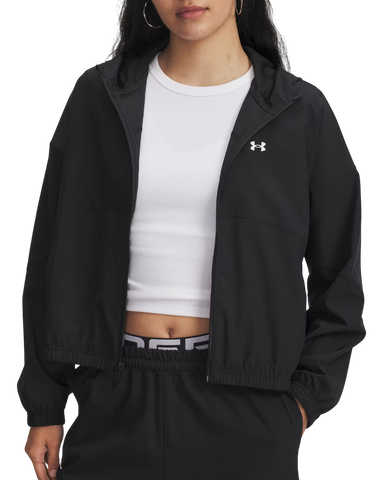 Vetrovka Under Armour UA Rival Woven Cropped Hooded Jacket Čierna | 6004849-005, 0