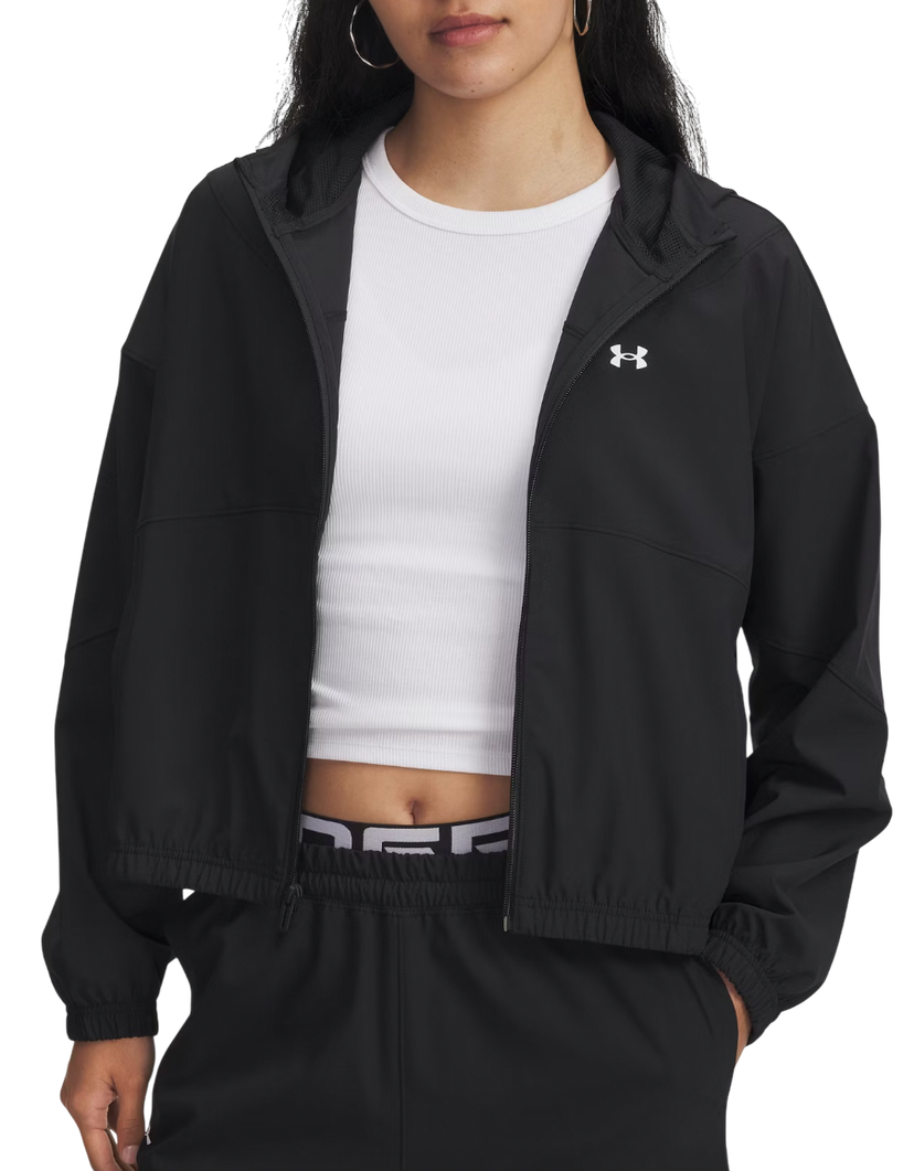 Vetrovka Under Armour UA Rival Woven Cropped Hooded Jacket Čierna | 6004849-005