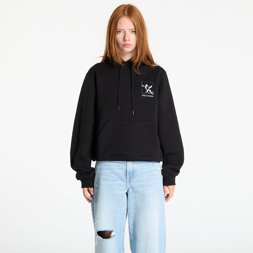 Mikina DAILY PAPER Daily Paper Shadow Grid Hoodie Čierna | 2521098