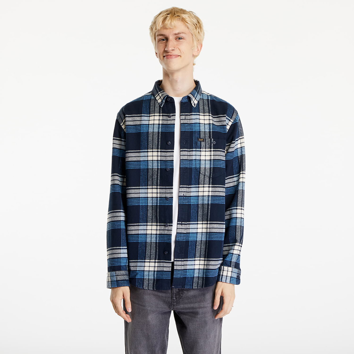Košeľa Lee Shirt Riveted Shirt Inky Blue Modrá | 112355754, 0