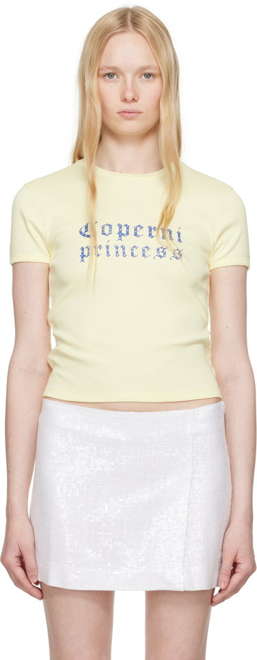 Tričko Coperni Coperni Princess Slim-Fit T-Shirt Žltá | DJS07CRF5017, 0