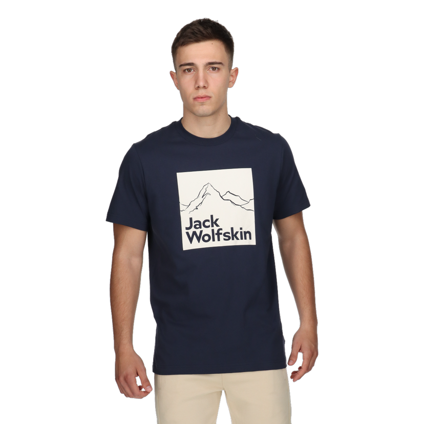 Tričko Jack Wolfskin Mountain Graphic T-shirt Navy | 1809021-1010