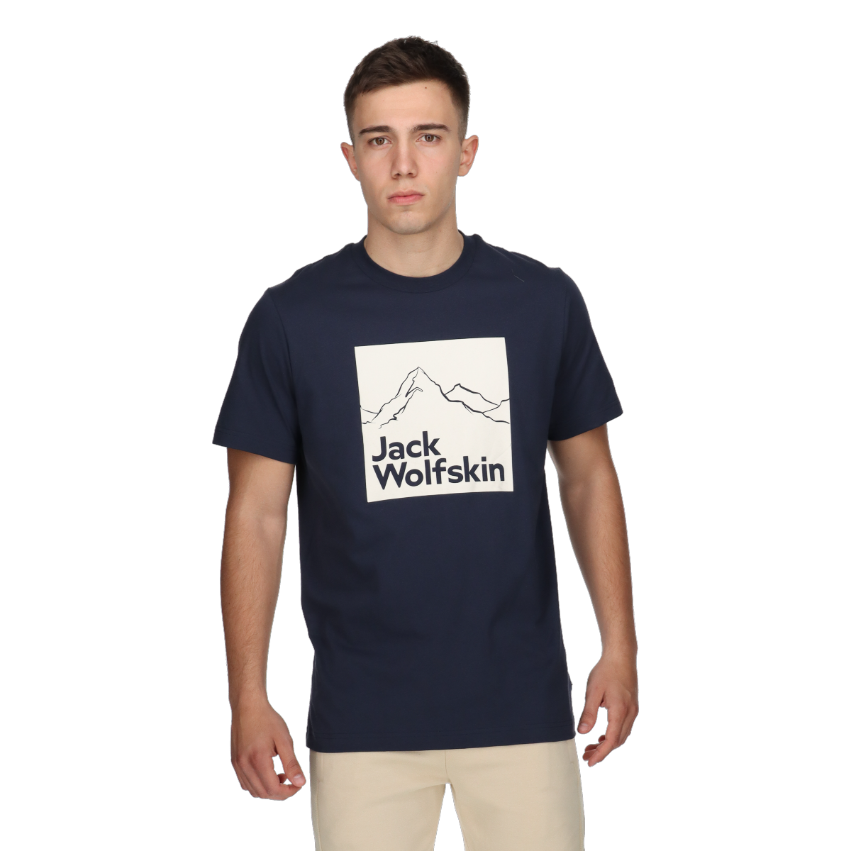 Tričko Jack Wolfskin Mountain Graphic T-shirt Navy | 1809021-1010, 0