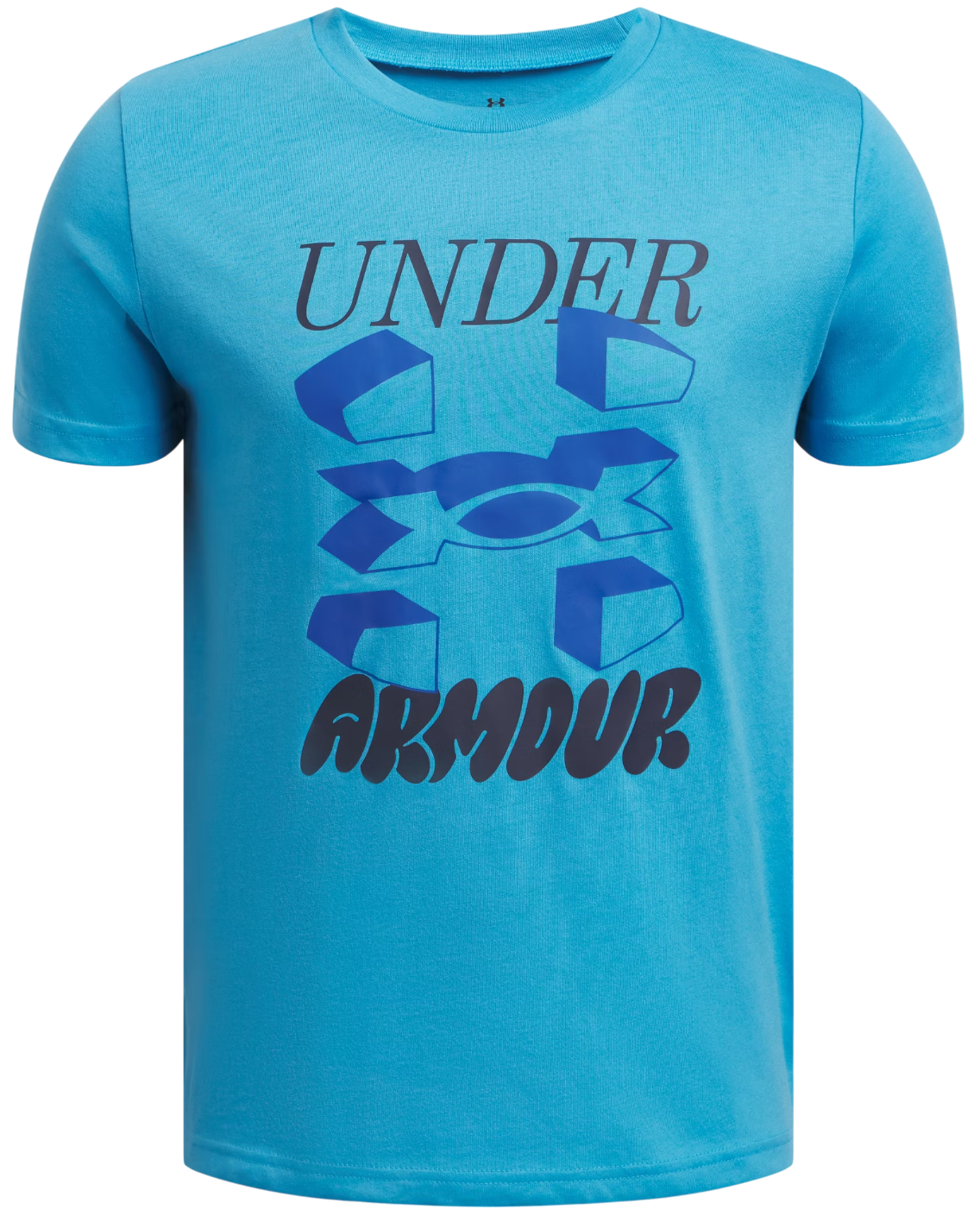 Tričko Under Armour Split Big Logo Short Sleeve T-Shirt Modrá | 1390003-452, 0
