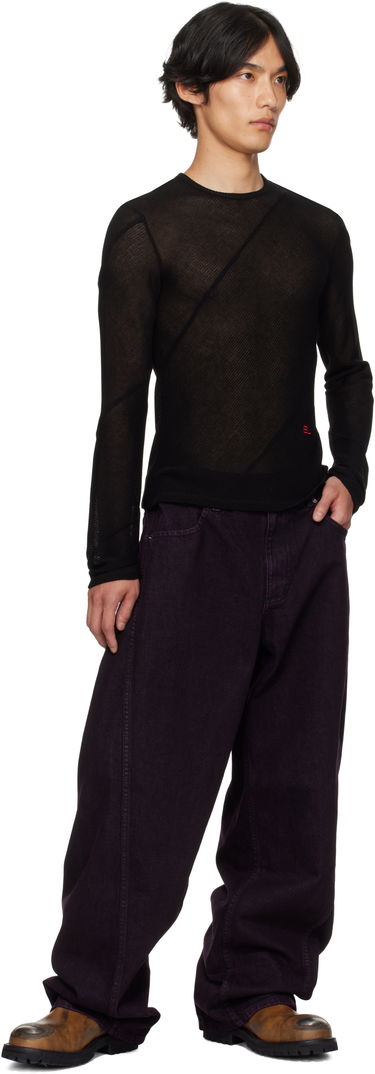 Tričko Eckhaus Latta Eckhaus Latta Spiral Long Sleeve T-Shirt Čierna | 1107-EL-PF25-J, 3