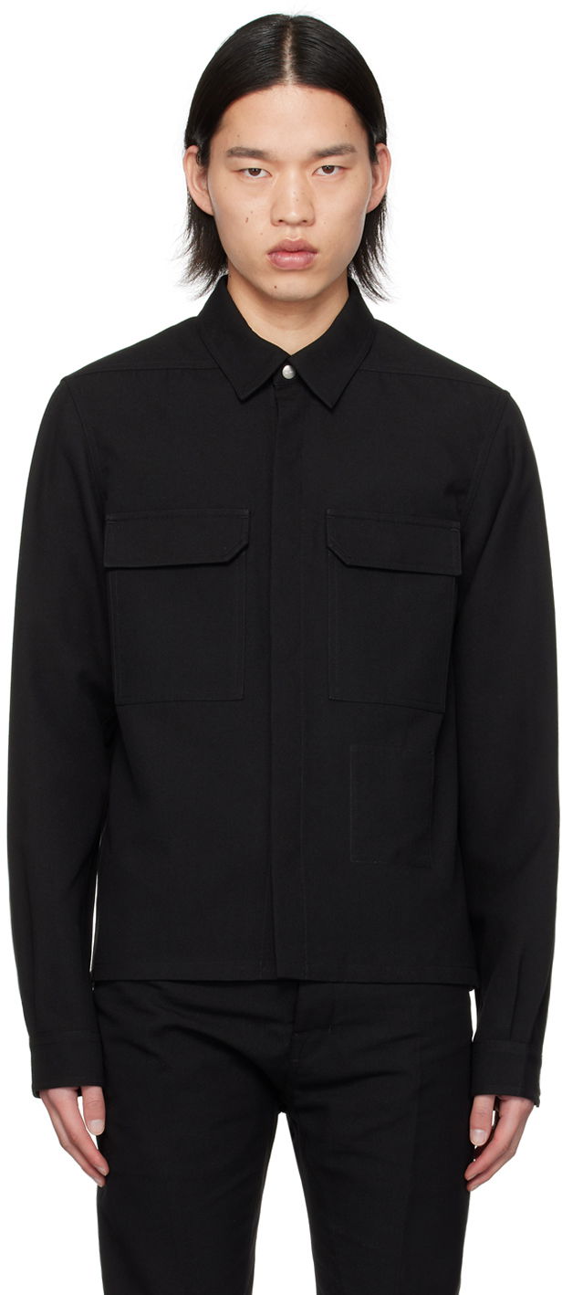 Košeľa Rick Owens Rick Owens Cropped Shirt Čierna | RL01D3234 TWRP, 0