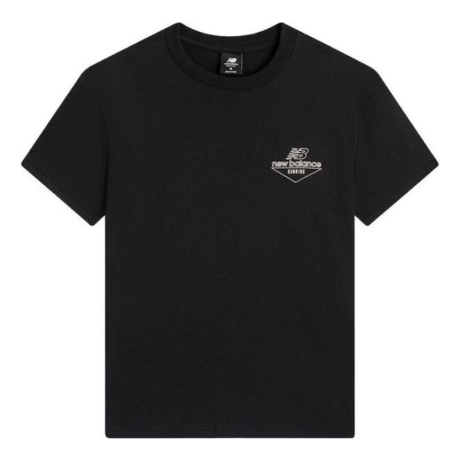 Tričko New Balance Logo Print T-Shirt Čierna | 5EC2U843-BK, 0
