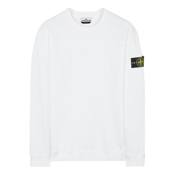 Sveter Stone Island STONE ISLAND Men's Crewneck Sweatshirt Biela | 771561720-V0001