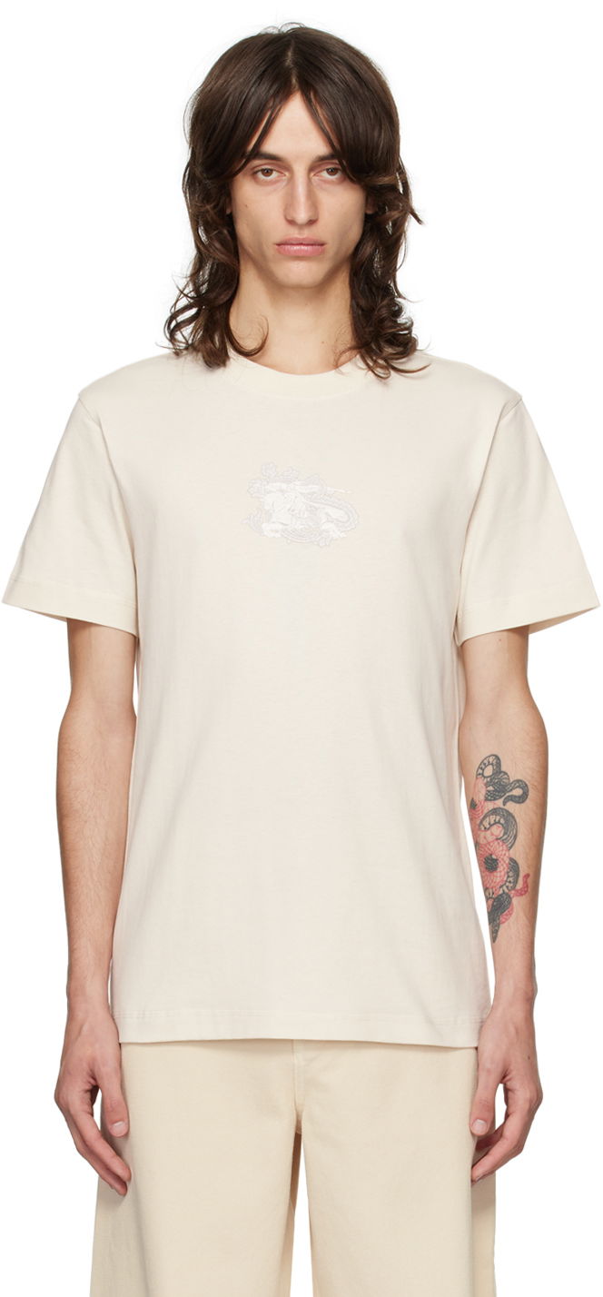 Tričko Burberry Beige Paisley EKD T-shirt Biela | 8097879, 0