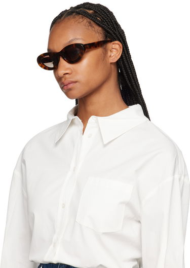 Slnečné okuliare Anine Bing ANINE BING Roma Oval Sunglasses Hnedá | A-12-10090-TTI3, 3