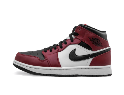 Limitované edície Jordan Air Jordan 1 Mid "Chicago Black Toe" Červená | 554724-069