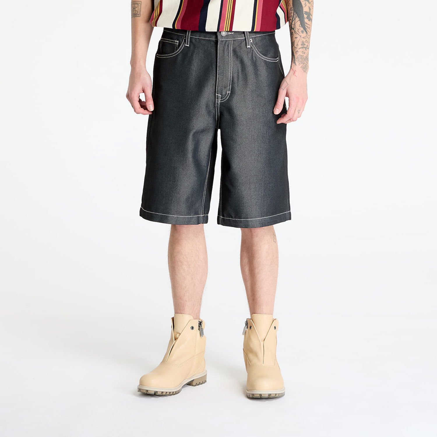 Šortky GUESS Guess Originals Baggy Denim Shorts Čierna | M5GD52D5L3A-GOM6, 0