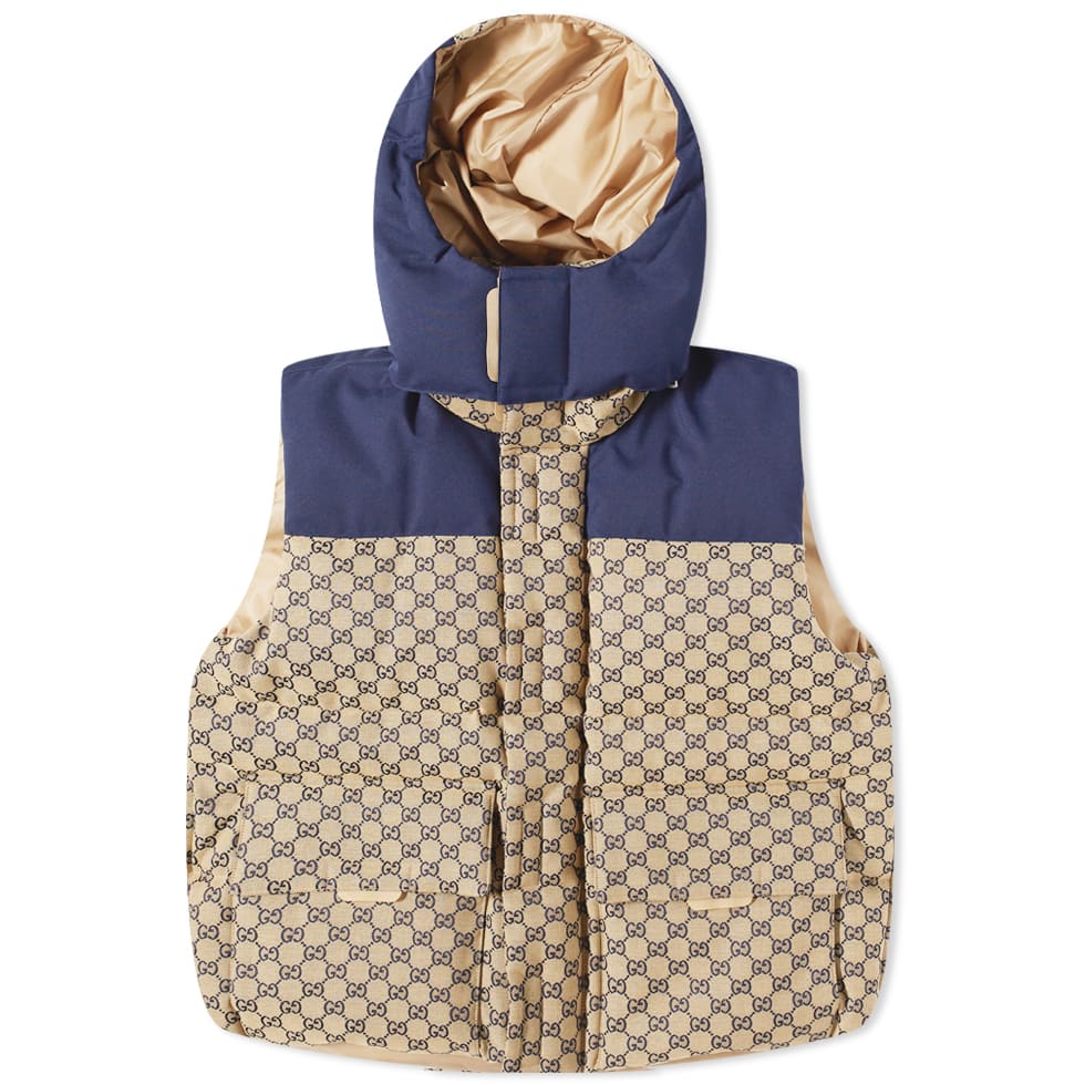 Vesta Gucci GG Panel Gilet Béžová | 710586-Z8A58-9120, 0