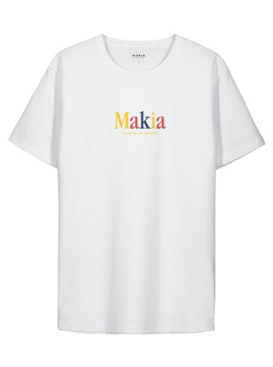 Tričko Makia Strait T-Shirt Biela | M21226_001