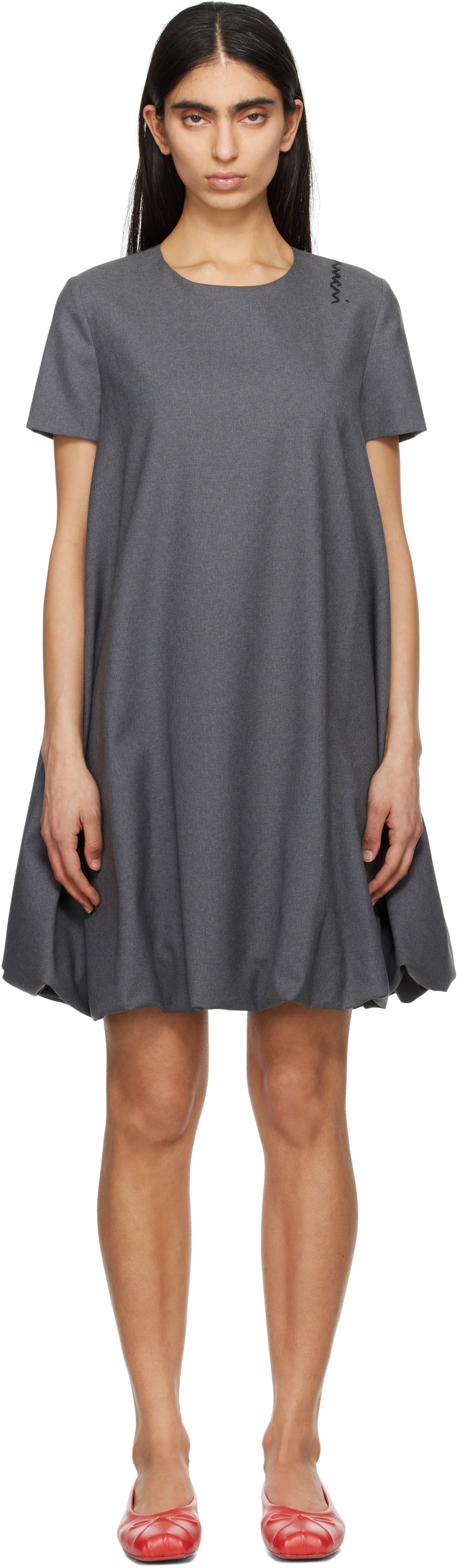 Šaty Marni Marni Wool Mini Dress Šedá | ABMA1361U0 TW839, 0