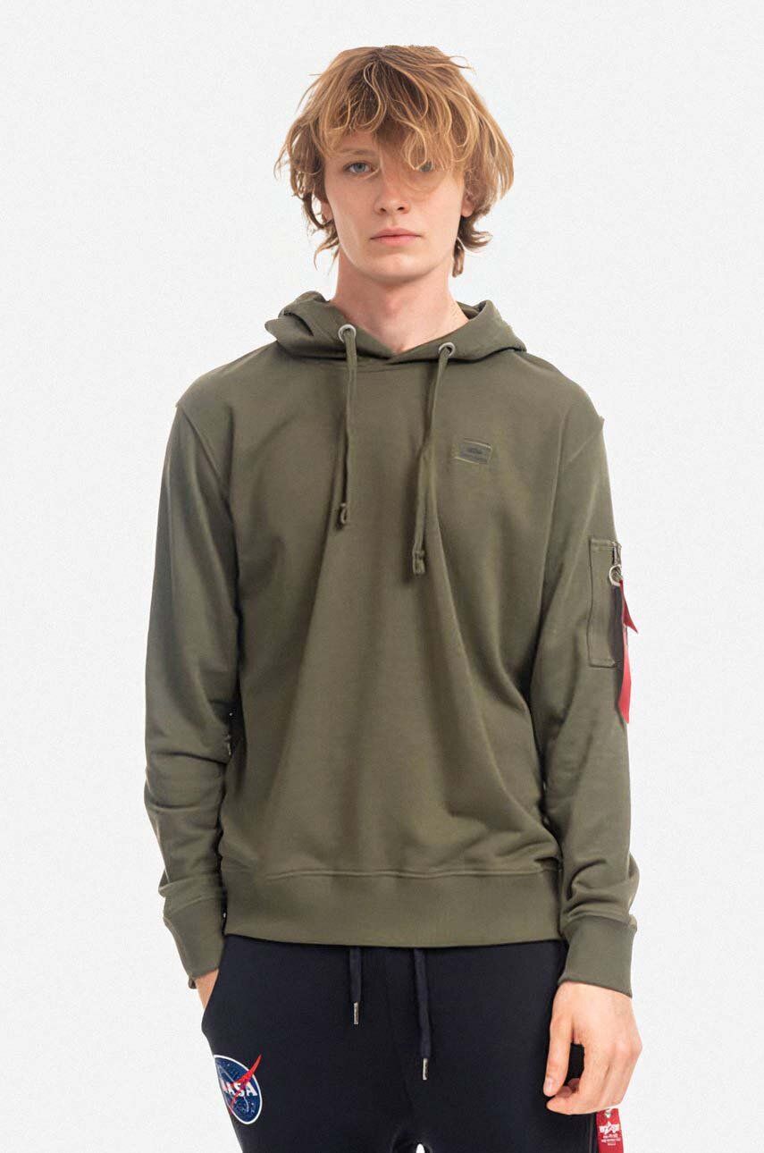 Mikina Alpha Industries Hoodie Zelené | 158321.257, 0
