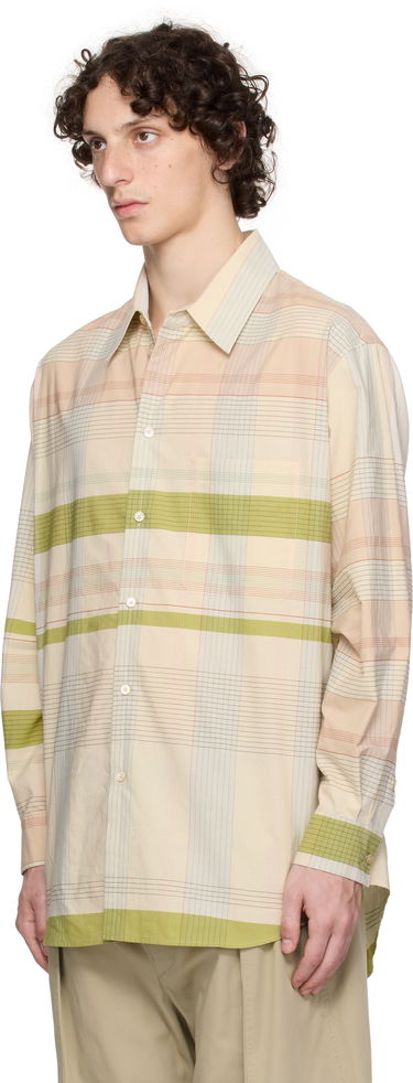 Košeľa LEMAIRE Lemaire Relaxed Plaid Shirt Béžová | SH1176 LF1396, 3
