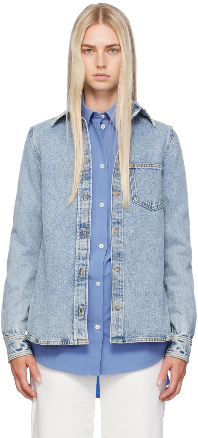 Košeľa TOTEME Petite Denim Shirt Modrá | 243-WRT0330-FB0045, 0