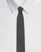 Dolce & Gabbana 8cm Silk Jacquard Blade Tie with DG Logo