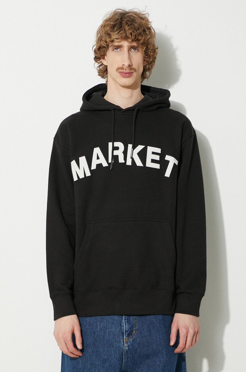 Mikina MARKET Hoodie Čierna | 397000580, 0