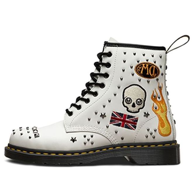 Tenisky a topánky Dr. Martens 1460 Classic 8 High Top Boots Biela | 24207100, 0