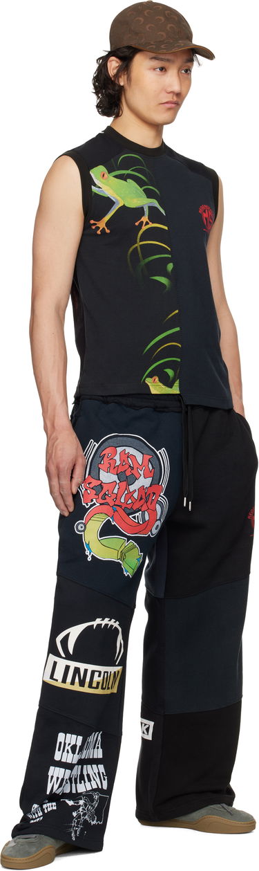 Tepláky Marine Serre Marine Serre Regenerated Graphic Patchwork Sweatpants Čierna | UPA051B UJER0007, 3