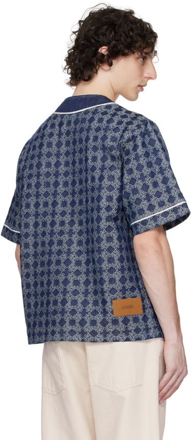 Košeľa AMIRI AMIRI MA Quad Baseball Denim Shirt Modrá | AMDNIR1042, 2