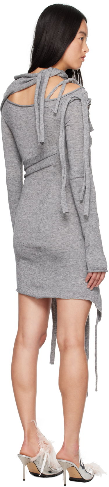 Šaty Ottolinger Ottolinger Strappy Knit Minidress Šedá | 2204030111, 2