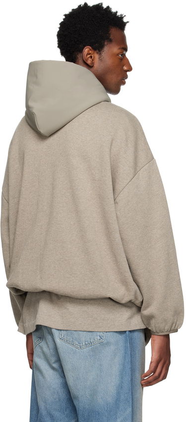 Mikina Fear of God Core Collection Nylon Fleece Hoodie Heather Grey/Dust Šedá | 202SU244311F, 2