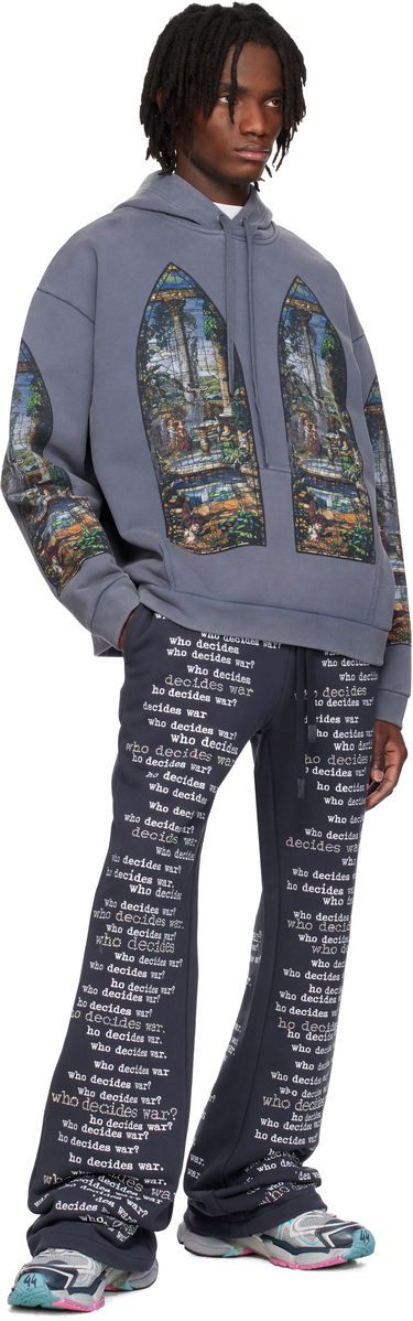 Mikina Who Decides War Apparent Graphic Print Hoodie Šedá | 1110040010SS25, 3